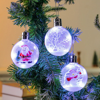 Χριστουγεννιάτικα στολίδια για κρεμαστά χριστουγεννιάτικα στολίδια Χριστουγεννιάτικες μπάλες Φωτιζόμενα δημιουργικά στολίδια για στολίδια για χριστουγεννιάτικο δέντρο