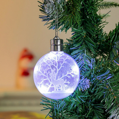 Viseći ukrasi za božićno drvce Ukrasi božićnih kuglica Osvijetljeni kreativni ukrasi za božićno drvce Ukrasi za zabave