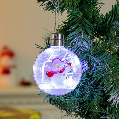 Viseći ukrasi za božićno drvce Ukrasi božićnih kuglica Osvijetljeni kreativni ukrasi za božićno drvce Ukrasi za zabave