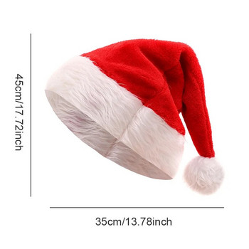 Χριστουγεννιάτικο Καπέλο LED Φωτιστικό Λούτρινο Παιδικά Ενήλικες Χριστουγεννιάτικα Διακοσμητικά Χριστουγέννων Φωτεινό καπέλο Santa Navidad Decoracion