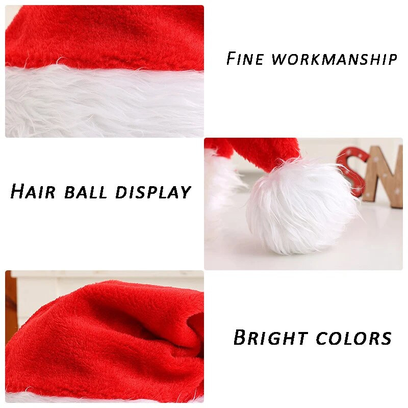 Božićna kapa LED svjetlo Plišani Božićni ukrasi za djecu i odrasle Božićni pribor Svjetleća kapa Djeda Božićnjaka Navidad Decoracion