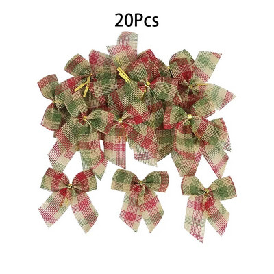 10/20 gab. Režģis bantīte Priecīga Jaunā gada rota Laimīgu Jauno gadu Ziemassvētku dekorēšanas piederumi Ziemassvētku eglītes bantītes rotājumi