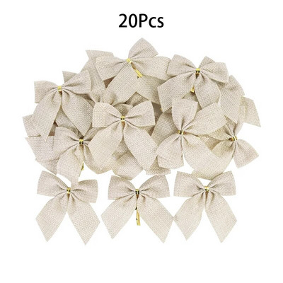 10/20 gab. Režģis bantīte Priecīga Jaunā gada rota Laimīgu Jauno gadu Ziemassvētku dekorēšanas piederumi Ziemassvētku eglītes bantītes rotājumi