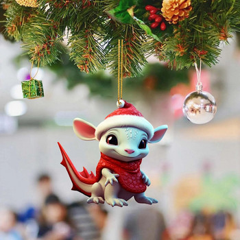 Сладък дракон висулка за Коледа Празнична празнична атмосфера Навидад Декорации Безплатна доставка Коледа Закачете игрушки на елку