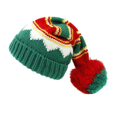 Ziemassvētku trikotāžas cepure Jauka Pom Pom Pieaugušajiem Bērni Mīksta Beanie Ziemassvētku vecīša cepure Dāvana Jaungada ballīte Navidad Noel Ziemassvētku dekors
