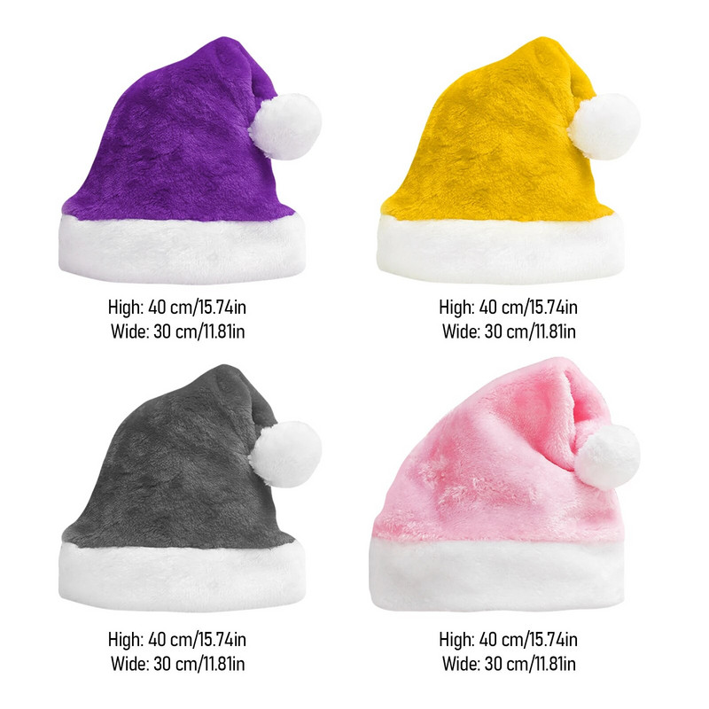 Felnőtt karácsonyi sapka Mikulás sapka rózsaszín piros karácsonyi sapka 2023 újévi parti Boldog karácsonyi dekoráció Navidad kellékek