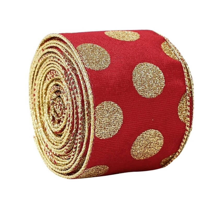 Božićna vrpca DIY Bowknot Vrpca za zamatanje darova za rukotvorine Blagdanske dekoracije Mašnice za izradu vijenca Jednostavne za upotrebu