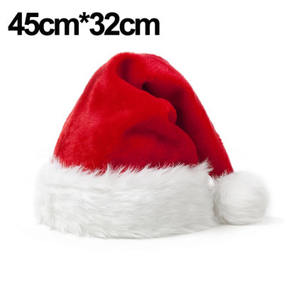 5/1 vnt Kalėdų pliušinė kepurė suaugusiems vaikams Stora, šilta Kalėdų Senelio Kalėdinės kepurės Kalėdų Naujųjų Metų šventės vakarėlio dekoravimo reikmenys