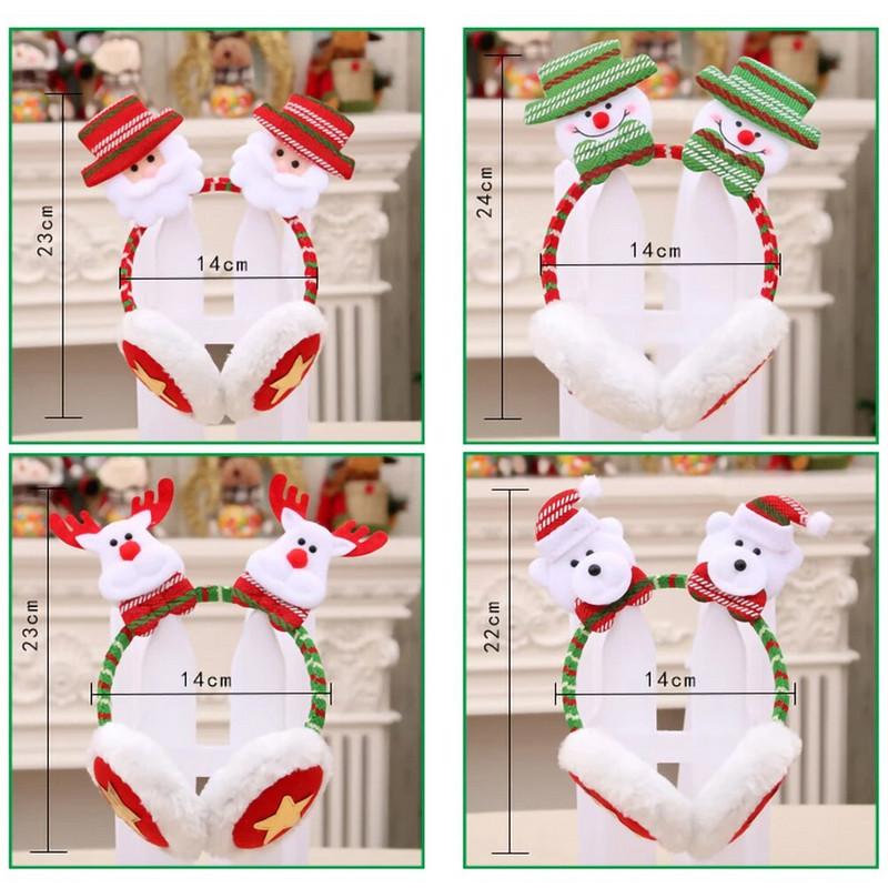 Božićna traka za glavu Jelen Trake za kosu u obliku sobova Božićni blagdanski kostim za zabavu Pribor za cosplay Božićni ukrasi