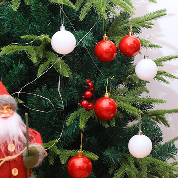 9 бр./кутия Коледни декоративни цветни топки Коледна елха Висулка Орнамент Коледен декор Начало Декор Парти Декор Направи си сам