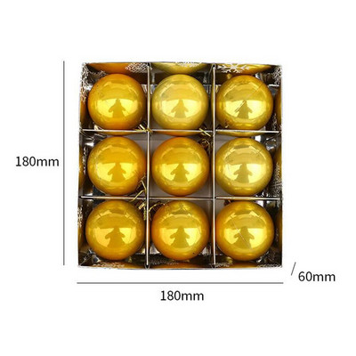 9kom/kutija Božićne ukrasne kuglice u boji Ukras za privjesak za božićno drvce Božićni dekor Home Decor Party Decor DIY