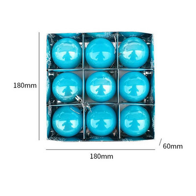 9kom/kutija Božićne ukrasne kuglice u boji Ukras za privjesak za božićno drvce Božićni dekor Home Decor Party Decor DIY