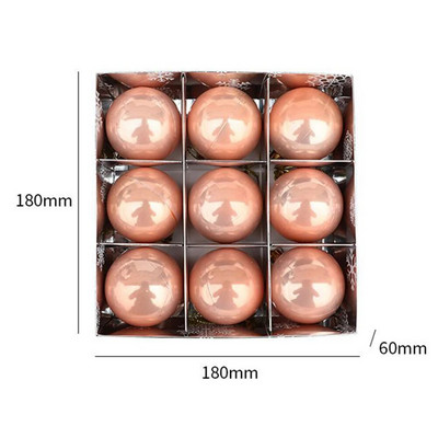 9kom/kutija Božićne ukrasne kuglice u boji Ukras za privjesak za božićno drvce Božićni dekor Home Decor Party Decor DIY