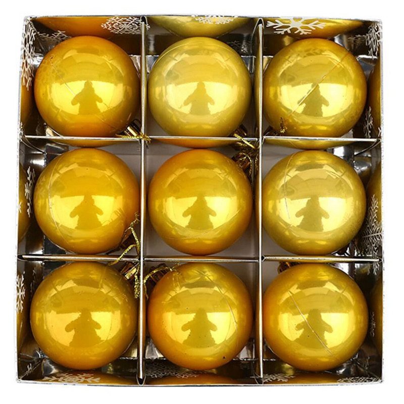 9kom/kutija Božićne ukrasne kuglice u boji Ukras za privjesak za božićno drvce Božićni dekor Home Decor Party Decor DIY