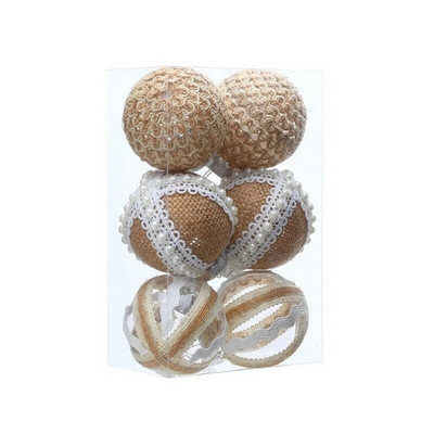 Dekoratiivne jõulupuu palli bahv 6tk/karp Kaunistused Rippuvad ehted jõulufestivali koduks