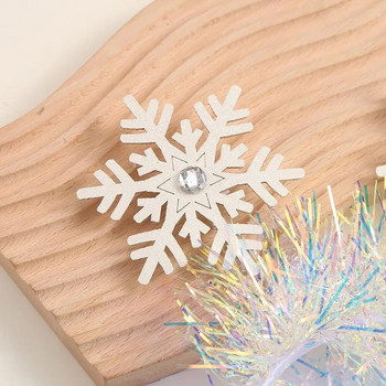 Christmas White Snowflake HeadBand Sequin Snowflake Hair Band Girls Dree Up Stage Performance Props Merry Christmas Decor 2023
