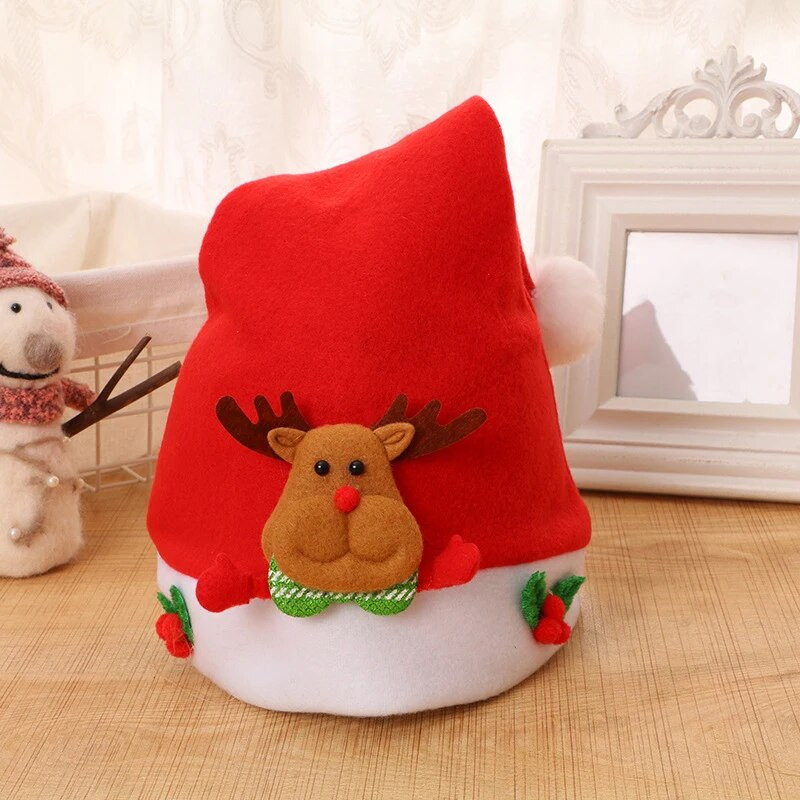 Dječja božićna kapa Slatki crtani Djed Mraz Snjegović Božićne kape za 2024. Novu godinu Cosplay Kape za zabavu Odjevni dodaci