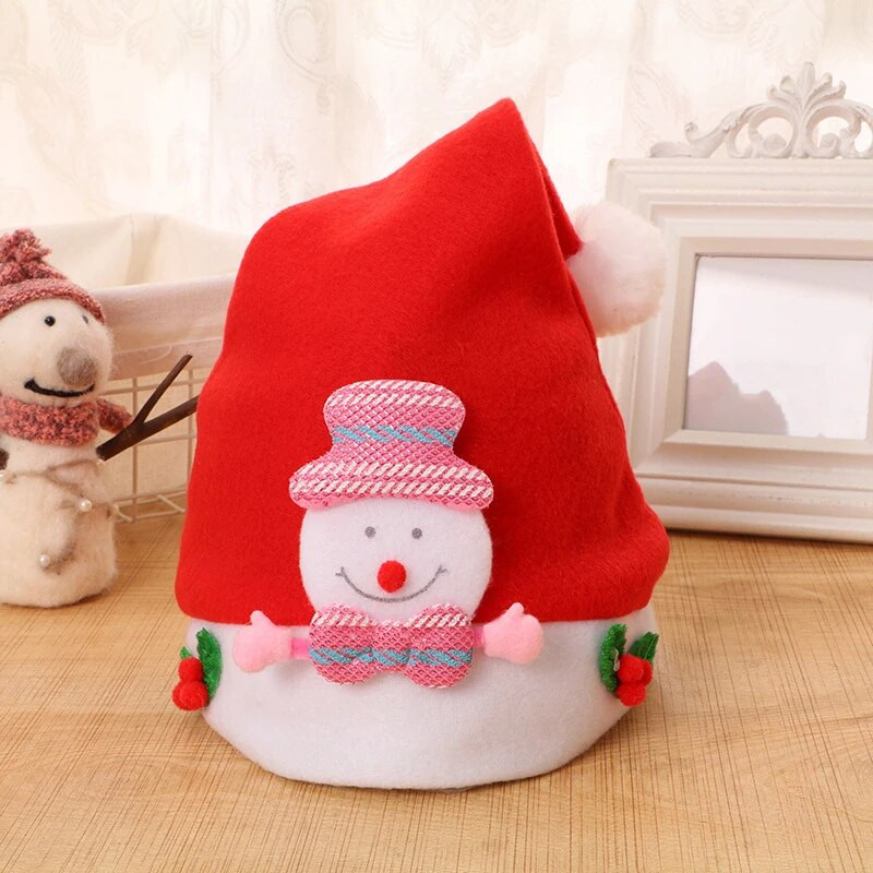 Dječja božićna kapa Slatki crtani Djed Mraz Snjegović Božićne kape za 2024. Novu godinu Cosplay Kape za zabavu Odjevni dodaci