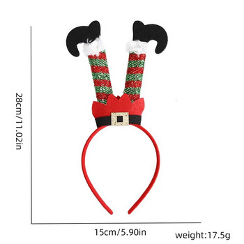 Χριστουγεννιάτικη διακόσμηση Χριστουγεννιάτικες κορδέλες Χριστουγεννιάτικο καπέλο Αϊ-Βασίλη πόδι χτένισμα Παιδικά δώρα Καλά Χριστούγεννα Διακόσμηση Natal Navidad 2023