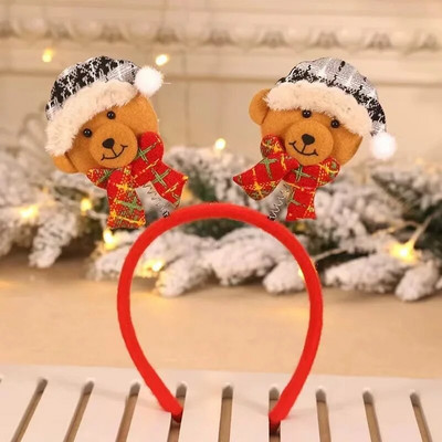 Božićne trake za glavu za djecu Rogovi Djeda Božićnjaka Dječja traka za glavu Dječja dijadema Vilenjačke uši Rogovi Noel Navidad 2024 Dodaci za kosu