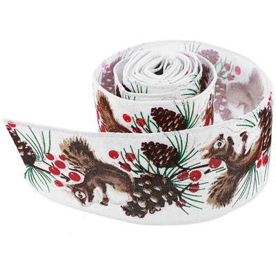 2M/rola 6,3 cm Božićna vrpca Tiskana božićna vrpca Vrpca za božićno drvce DIY Ručno izrađena vrpca za zamatanje darova Dekoracija svadbene zabave