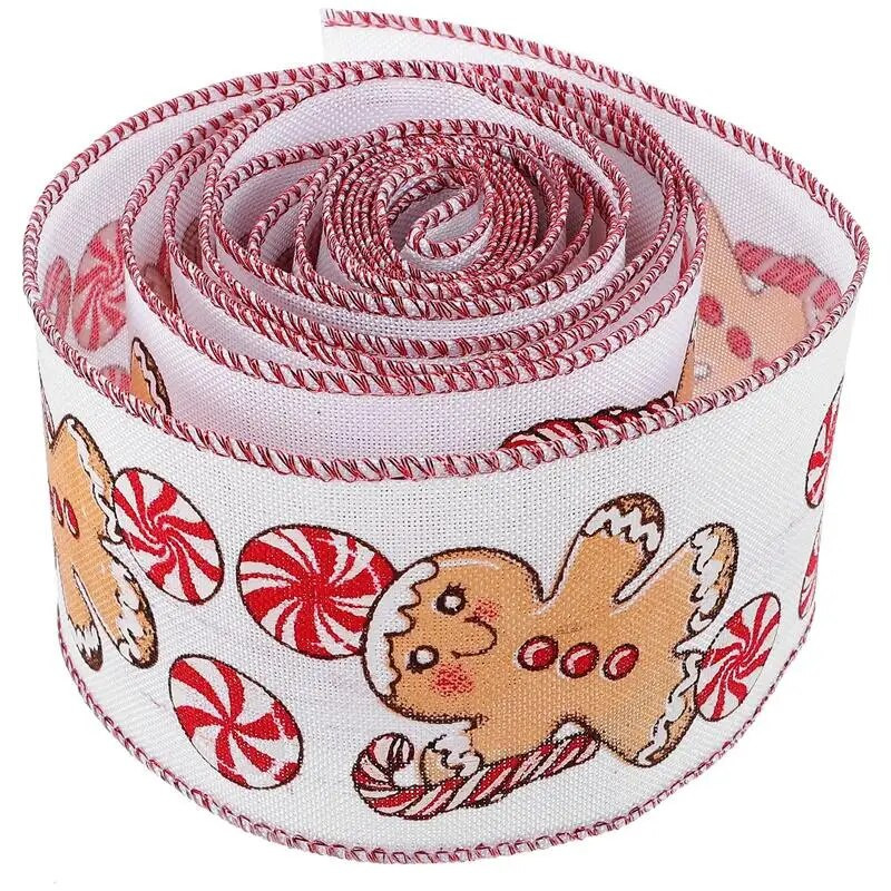 2M/rola 6,3 cm Božićna vrpca Tiskana božićna vrpca Vrpca za božićno drvce DIY Ručno izrađena vrpca za zamatanje darova Dekoracija svadbene zabave