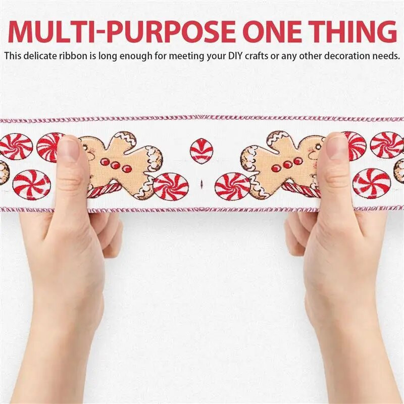 2M/rola 6,3 cm Božićna vrpca Tiskana božićna vrpca Vrpca za božićno drvce DIY Ručno izrađena vrpca za zamatanje darova Dekoracija svadbene zabave