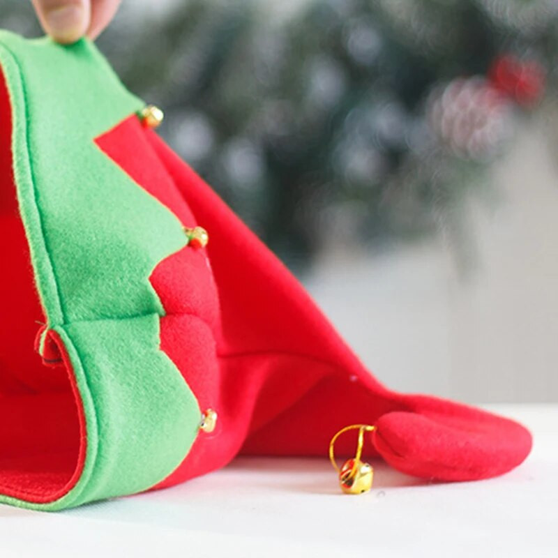 Kape za božićne zabave Vilenjačke plišane kape s metalnim zvonom Roditelj-dijete Cosplay predstava Djed Božićnjak Rekviziti za festivale za odrasle, djecu