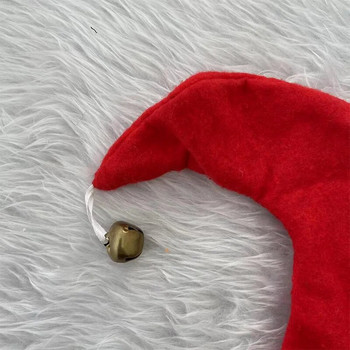 Εορταστικό χριστουγεννιάτικο καπέλο ξωτικού για ενήλικες και παιδιά - Τέλειο κοστούμι για τις γιορτές των Χριστουγέννων και του Halloween