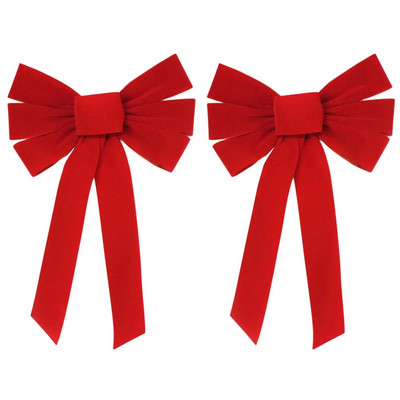 2 tk jõuludekoratiivne vibu jõulupuu kaunistamiseks käsitsi valmistatud isetegemise tarvikute kinkepakend