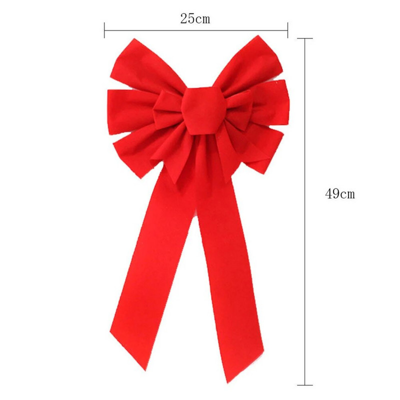 2 tk jõuludekoratiivne vibu jõulupuu kaunistamiseks käsitsi valmistatud isetegemise tarvikute kinkepakend