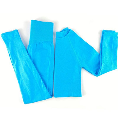 Sportski set Ženski bešavni komplet za trčanje Odjeća za vježbanje s kratkim rukavima i sportske tajice Žensko sportsko odijelo Odjeća za vježbanje