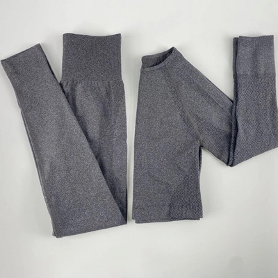 Sportski set Ženski bešavni komplet za trčanje Odjeća za vježbanje s kratkim rukavima i sportske tajice Žensko sportsko odijelo Odjeća za vježbanje