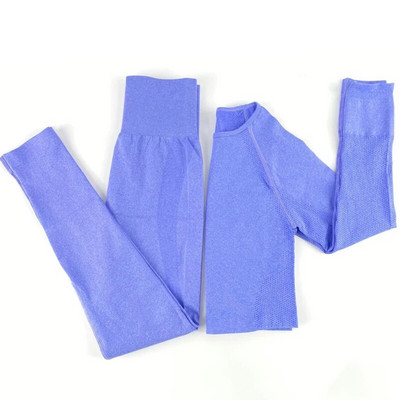 Sportski set Ženski bešavni komplet za trčanje Odjeća za vježbanje s kratkim rukavima i sportske tajice Žensko sportsko odijelo Odjeća za vježbanje