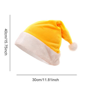 Коледна плюшена шапка за възрастни деца Дядо Коледа Коледни шапки Шапка Весела Коледна украса Честита Нова Година Парти консумативи 2024