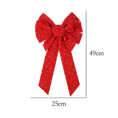 Liels Ziemassvētku bantītis Sarkans Ziemassvētku eglīšu rotājumi Daudzizmēra tauriņš Kāzu Jaungada tauriņš Ziemassvētku loki Dekors Amatniecības bantes