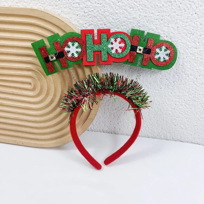 Božićni Elk Traka za glavu Božićno drvce Šešir Pokrivala za kosu Noel Kopča za kosu od roga Sretan božićni ukras Poklon Sretna Nova 2024.