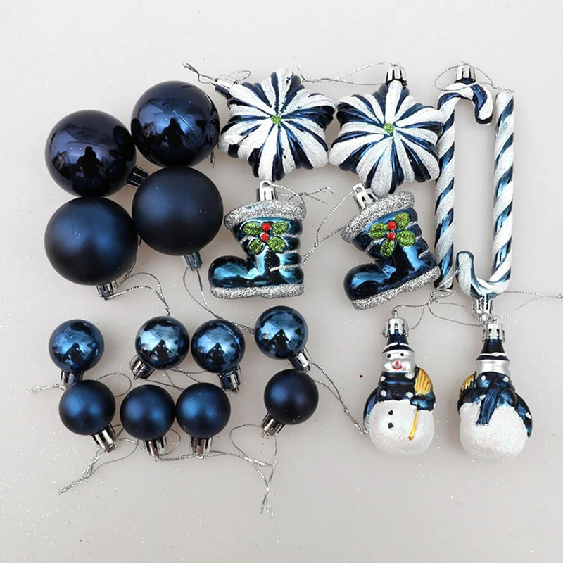 20/29 kom. Božićne kuglice Ukrasi Posebnog oblika Oslikane božićne kuglice Viseći ukrasi Dodaci za privjeske za božićno drvce