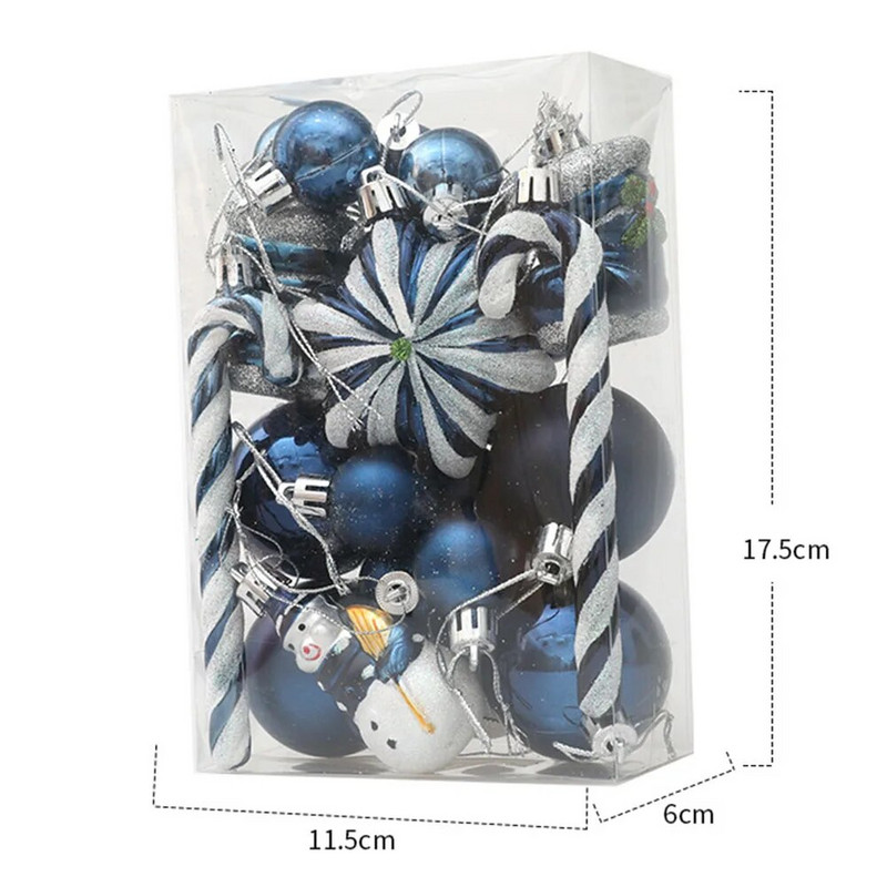 20/29 kom. Božićne kuglice Ukrasi Posebnog oblika Oslikane božićne kuglice Viseći ukrasi Dodaci za privjeske za božićno drvce