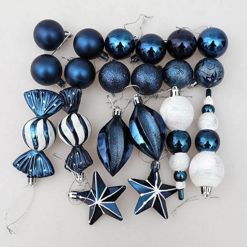 20/29 kom. Božićne kuglice Ukrasi Posebnog oblika Oslikane božićne kuglice Viseći ukrasi Dodaci za privjeske za božićno drvce