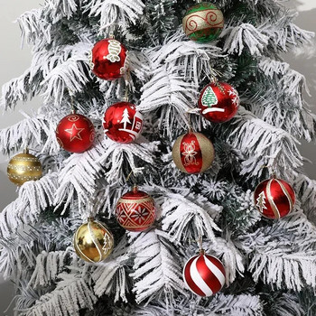 6 бр./компл. галванично покритие 8 см коледна топка висящ орнамент коледна украса за дома Navidad коледно дърво висулка нова година 2024