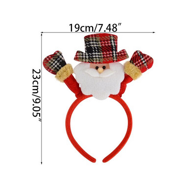 1 gab Ziemassvētku galvassegas Ziemassvētku aļņu ragu matu lente bērniem Ziemassvētku rotājums Jaunais gads 2024 Matu aksesuāri Noela Navidada dāvana