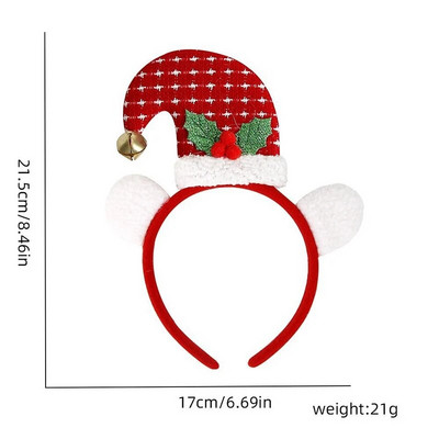 Božićna traka za glavu Sobovi rogovi Cvijet od roga Traka za kosu Kopča Pokrivala za glavu za djecu Odrasle Nova godina Navidad Party Noć vještica Cosplay