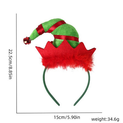 Božićna traka za glavu Sobovi rogovi Cvijet od roga Traka za kosu Kopča Pokrivala za glavu za djecu Odrasle Nova godina Navidad Party Noć vještica Cosplay