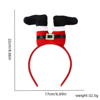 Božićna traka za glavu Sobovi rogovi Cvijet od roga Traka za kosu Kopča Pokrivala za glavu za djecu Odrasle Nova godina Navidad Party Noć vještica Cosplay