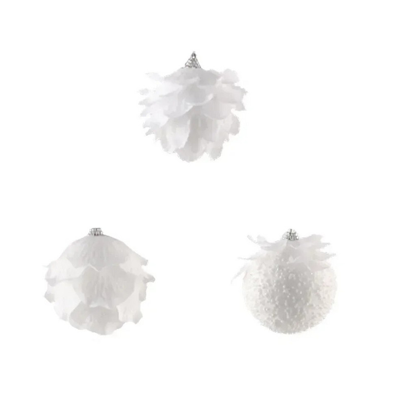 8/10 CM božićno drvce Viseće svjetlucave kuglice Kuglice u obliku latica za bor Kuglice za dom Navidad Dekoracije za zabavu Nova godina 2023.