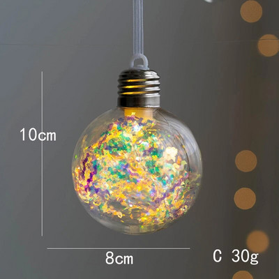 Karácsonyi golyós fényfüzér karácsonyi hópehely golyós fény karácsonyi labda fény Karácsonyfa dekorációs labda újévi lakberendezés