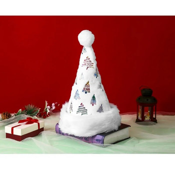Σούπερ μαλακό βελούδινο χριστουγεννιάτικο καπέλο Χριστουγεννιάτικα προμήθειες Hot stamping Χρώμα Μικρό δέντρο με σχέδιο Χριστουγεννιάτικο πάρτι