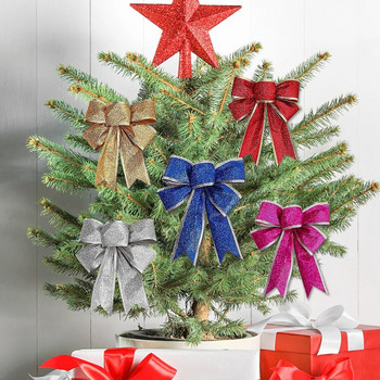 Χριστουγεννιάτικο δέντρο Bowknot Μεγάλοι φιόγκοι Χριστουγεννιάτικα στολίδια Δώρο για πάρτι Χριστουγεννιάτικη διακόσμηση Χριστουγεννιάτικη διακόσμηση εορταστική διακόσμηση εξωτερικού χώρου