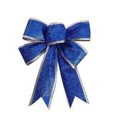 Ziemassvētku eglītes bantītes Lieli loki Ziemassvētku rotājumi ballītei Dāvana Ziemassvētku rotājumi Svētku iekštelpu āra dekori